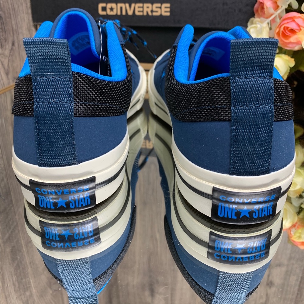 🛍 CONVERSE ONE STAR OX BLUE FIR/BLUE HERO/BLACK - Picture 4 of 8